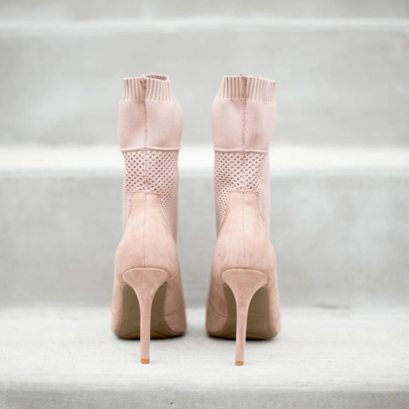 Blush Sock Boots (new) - Picture 3 of 3